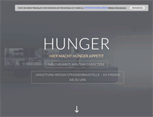 Tablet Screenshot of kuechenhunger.de